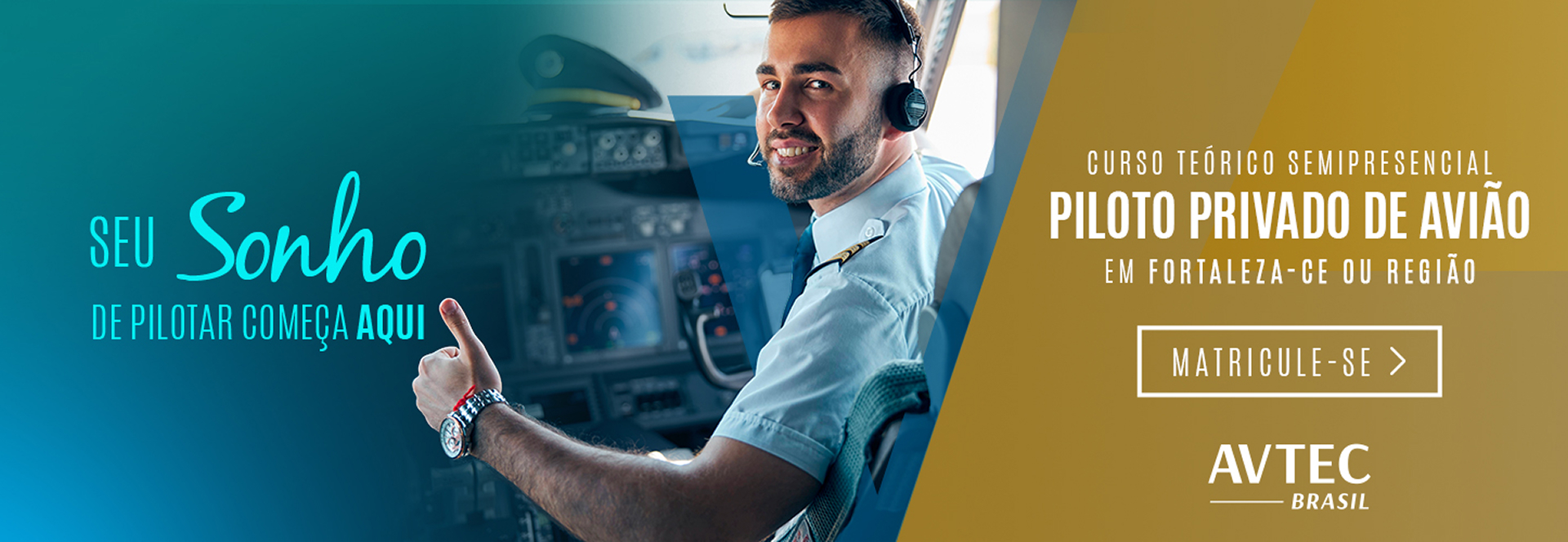 Curso Semipresencial de Piloto Privado de Avião